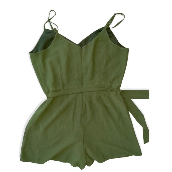 Naked Zebra Olive Green Romper - Picture 4 of 7